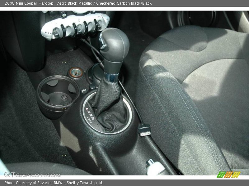 Astro Black Metallic / Checkered Carbon Black/Black 2008 Mini Cooper Hardtop