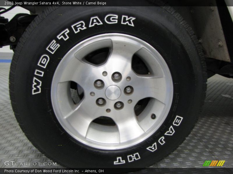 Stone White / Camel Beige 2002 Jeep Wrangler Sahara 4x4