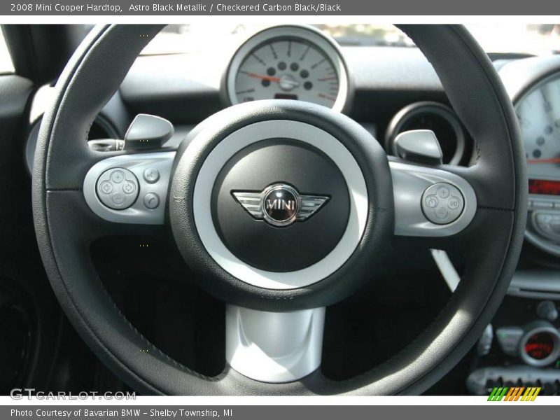 Astro Black Metallic / Checkered Carbon Black/Black 2008 Mini Cooper Hardtop