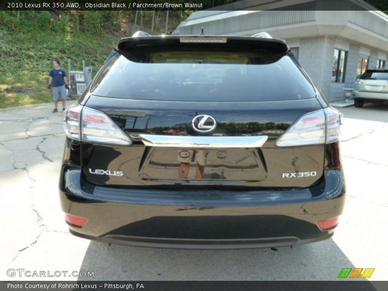 Obsidian Black / Parchment/Brown Walnut 2010 Lexus RX 350 AWD