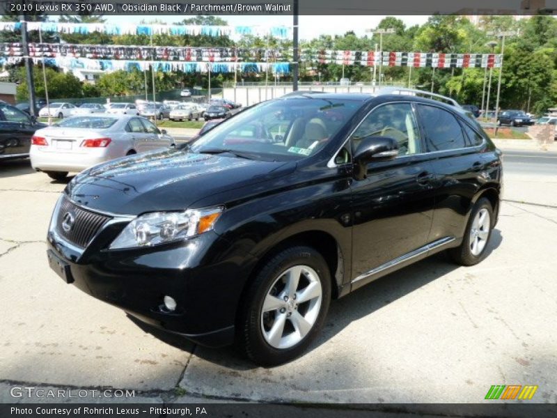 Obsidian Black / Parchment/Brown Walnut 2010 Lexus RX 350 AWD