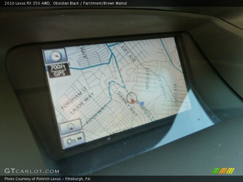 Obsidian Black / Parchment/Brown Walnut 2010 Lexus RX 350 AWD