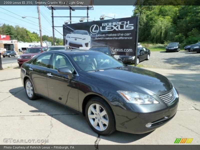 Smokey Granite Mica / Light Gray 2009 Lexus ES 350