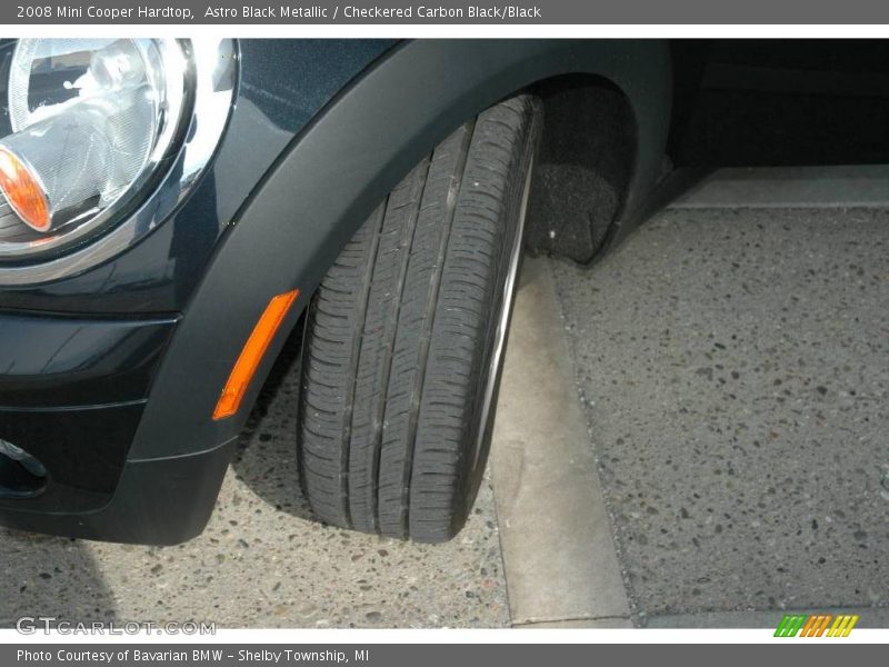 Astro Black Metallic / Checkered Carbon Black/Black 2008 Mini Cooper Hardtop