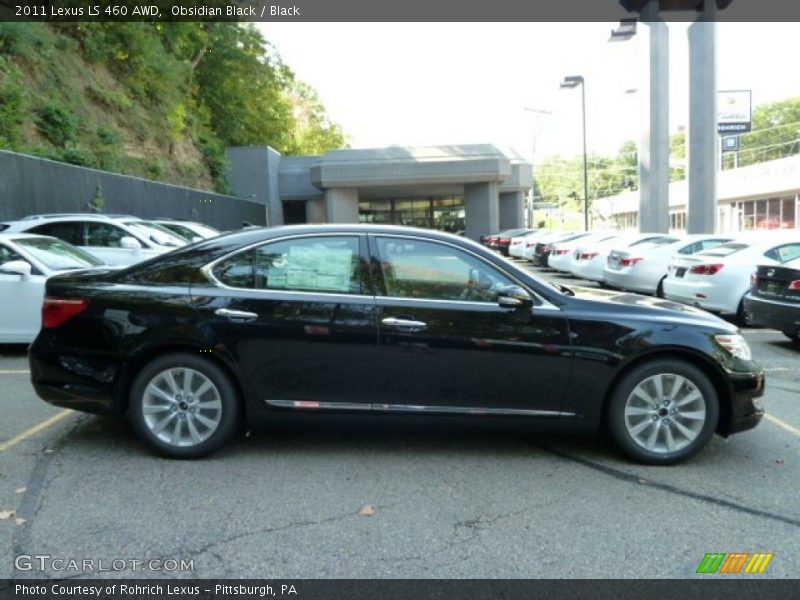 Obsidian Black / Black 2011 Lexus LS 460 AWD