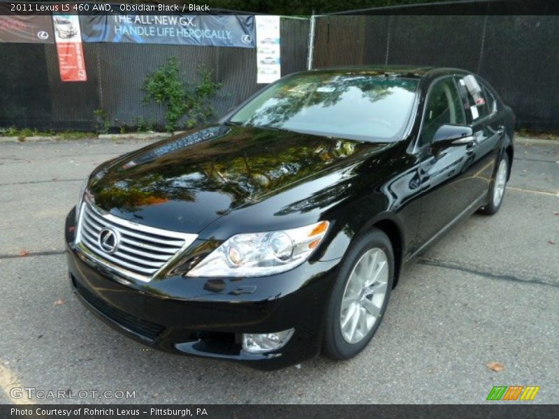 Obsidian Black / Black 2011 Lexus LS 460 AWD