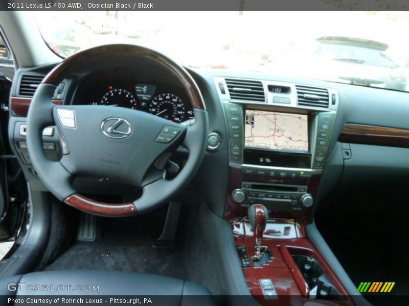 Obsidian Black / Black 2011 Lexus LS 460 AWD