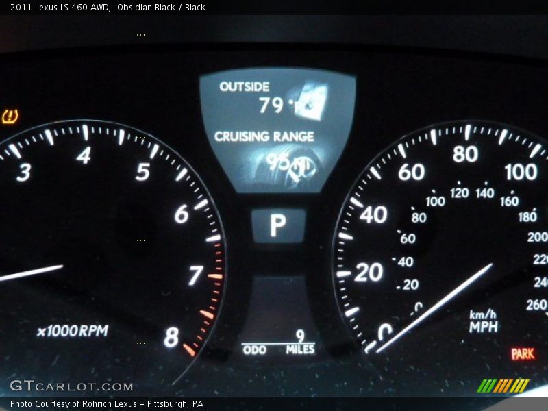 Obsidian Black / Black 2011 Lexus LS 460 AWD