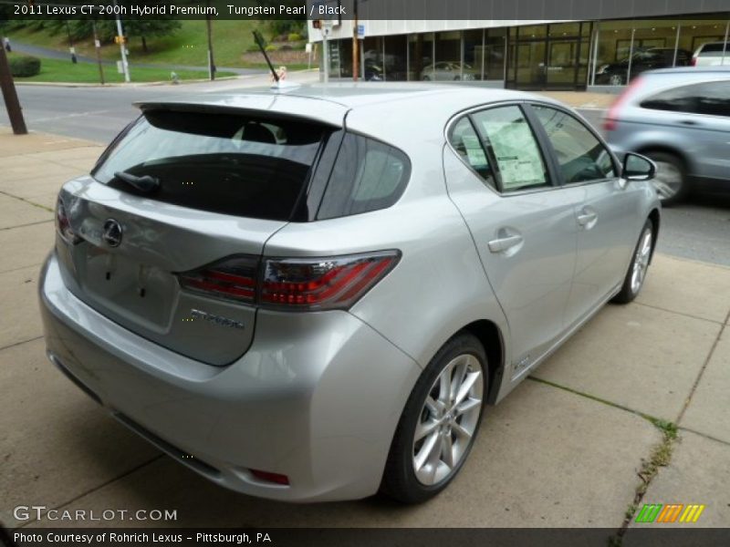 Tungsten Pearl / Black 2011 Lexus CT 200h Hybrid Premium