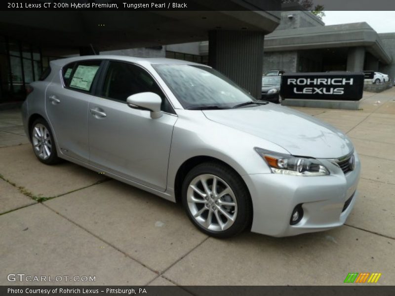 Tungsten Pearl / Black 2011 Lexus CT 200h Hybrid Premium
