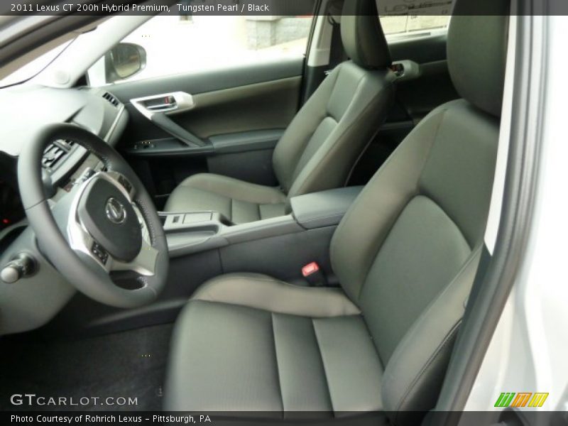 Tungsten Pearl / Black 2011 Lexus CT 200h Hybrid Premium