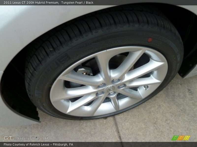 Tungsten Pearl / Black 2011 Lexus CT 200h Hybrid Premium