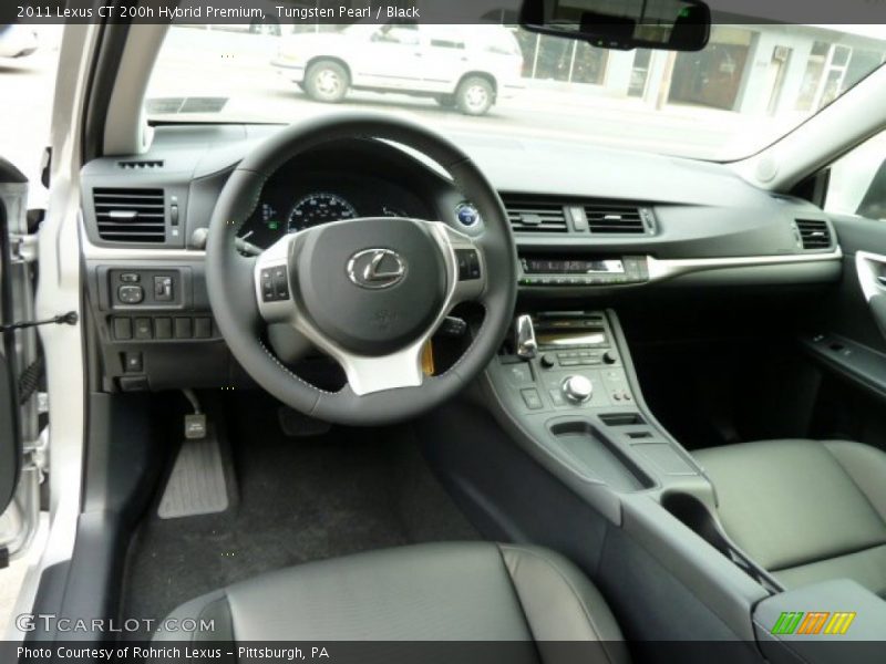 Tungsten Pearl / Black 2011 Lexus CT 200h Hybrid Premium