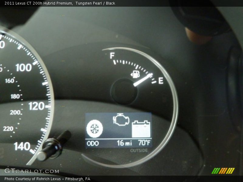 Tungsten Pearl / Black 2011 Lexus CT 200h Hybrid Premium