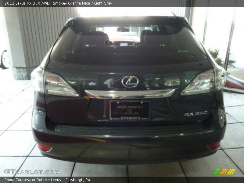 Smokey Granite Mica / Light Gray 2011 Lexus RX 350 AWD