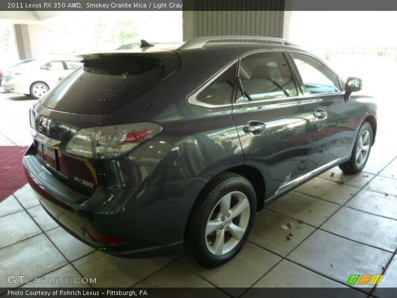 Smokey Granite Mica / Light Gray 2011 Lexus RX 350 AWD