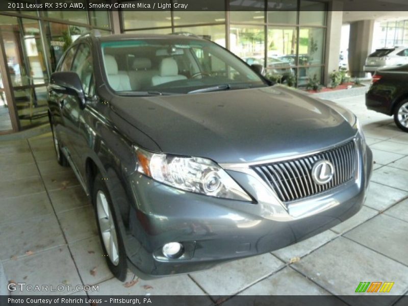 Smokey Granite Mica / Light Gray 2011 Lexus RX 350 AWD