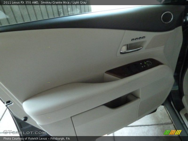Smokey Granite Mica / Light Gray 2011 Lexus RX 350 AWD
