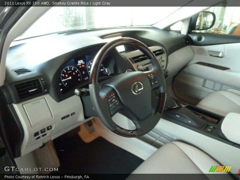 Smokey Granite Mica / Light Gray 2011 Lexus RX 350 AWD