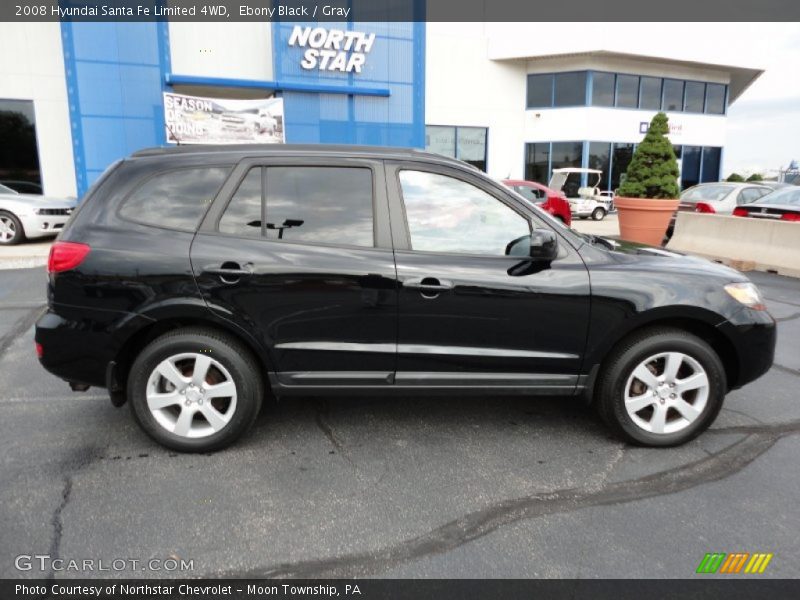 Ebony Black / Gray 2008 Hyundai Santa Fe Limited 4WD