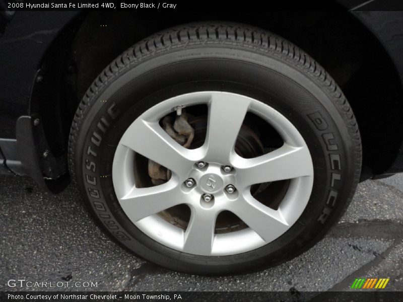Ebony Black / Gray 2008 Hyundai Santa Fe Limited 4WD