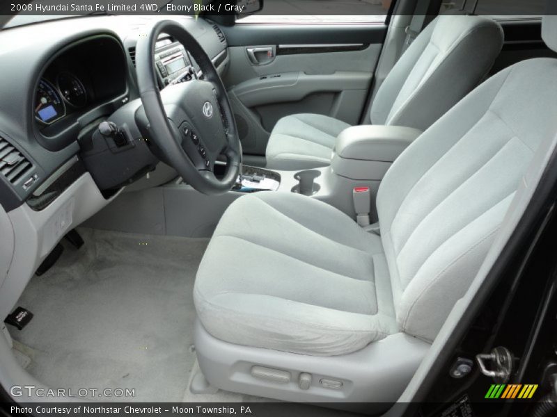 Ebony Black / Gray 2008 Hyundai Santa Fe Limited 4WD