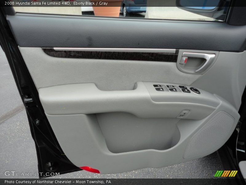 Ebony Black / Gray 2008 Hyundai Santa Fe Limited 4WD