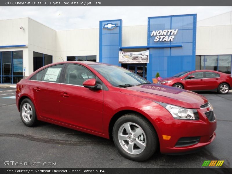 Crystal Red Metallic / Jet Black 2012 Chevrolet Cruze LT
