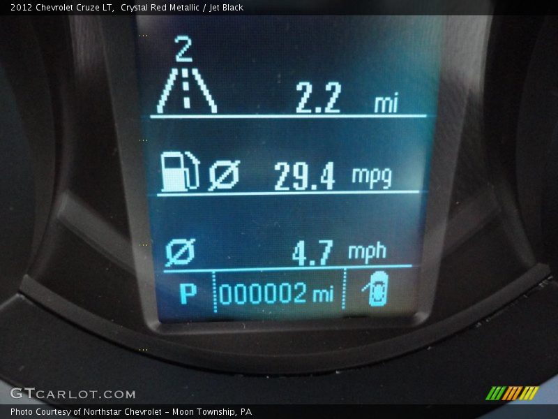Crystal Red Metallic / Jet Black 2012 Chevrolet Cruze LT