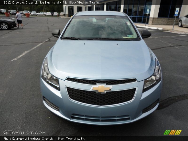 Ice Blue Metallic / Jet Black/Medium Titanium 2012 Chevrolet Cruze LS