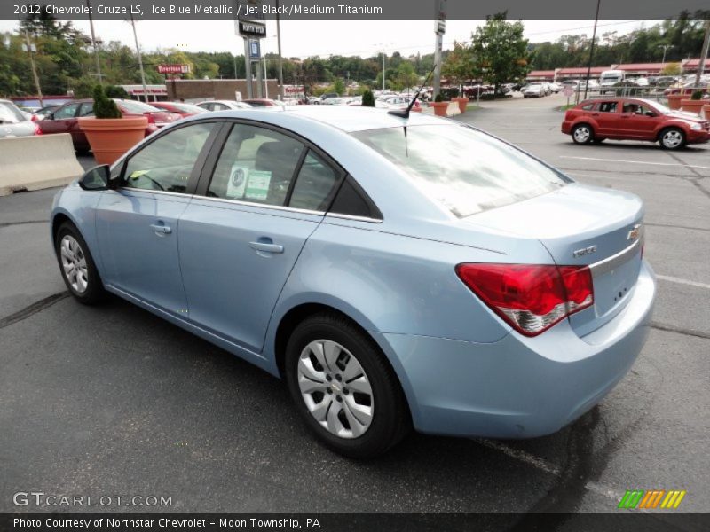 Ice Blue Metallic / Jet Black/Medium Titanium 2012 Chevrolet Cruze LS