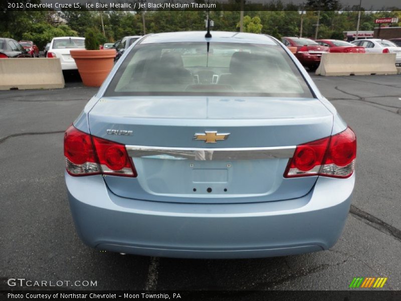 Ice Blue Metallic / Jet Black/Medium Titanium 2012 Chevrolet Cruze LS