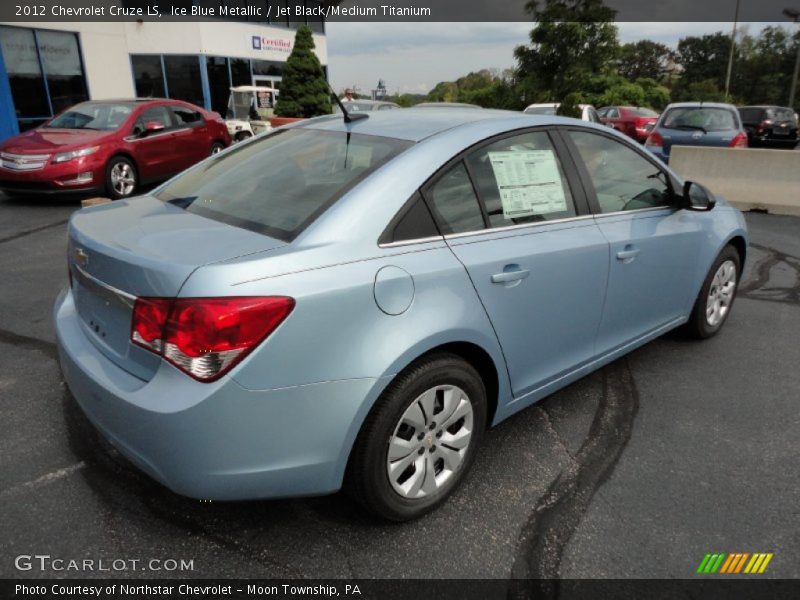 Ice Blue Metallic / Jet Black/Medium Titanium 2012 Chevrolet Cruze LS