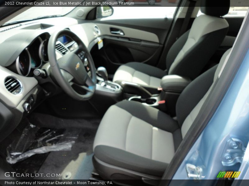 Ice Blue Metallic / Jet Black/Medium Titanium 2012 Chevrolet Cruze LS