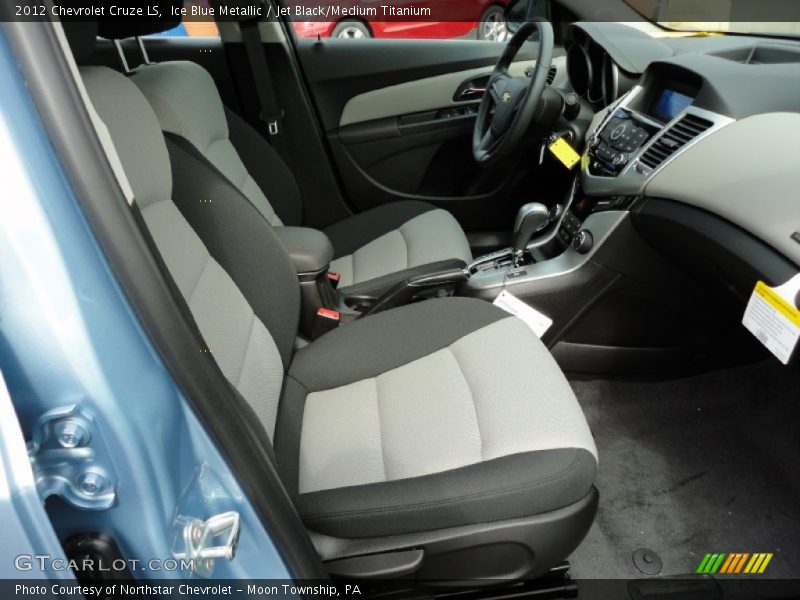 Ice Blue Metallic / Jet Black/Medium Titanium 2012 Chevrolet Cruze LS