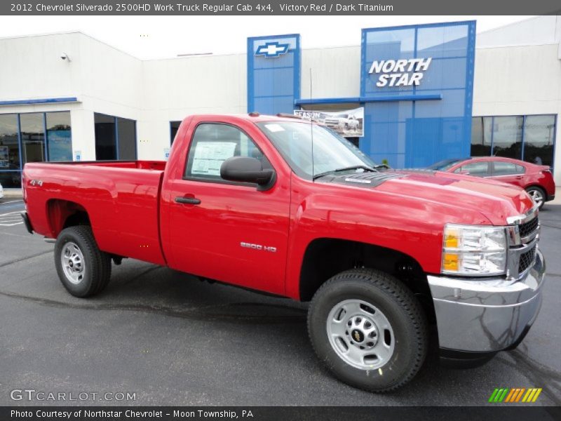 Victory Red / Dark Titanium 2012 Chevrolet Silverado 2500HD Work Truck Regular Cab 4x4