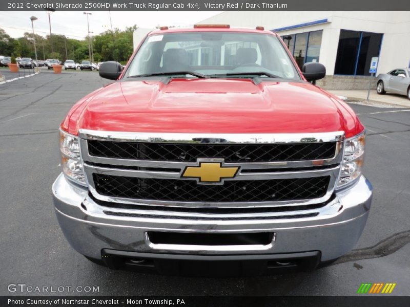 Victory Red / Dark Titanium 2012 Chevrolet Silverado 2500HD Work Truck Regular Cab 4x4