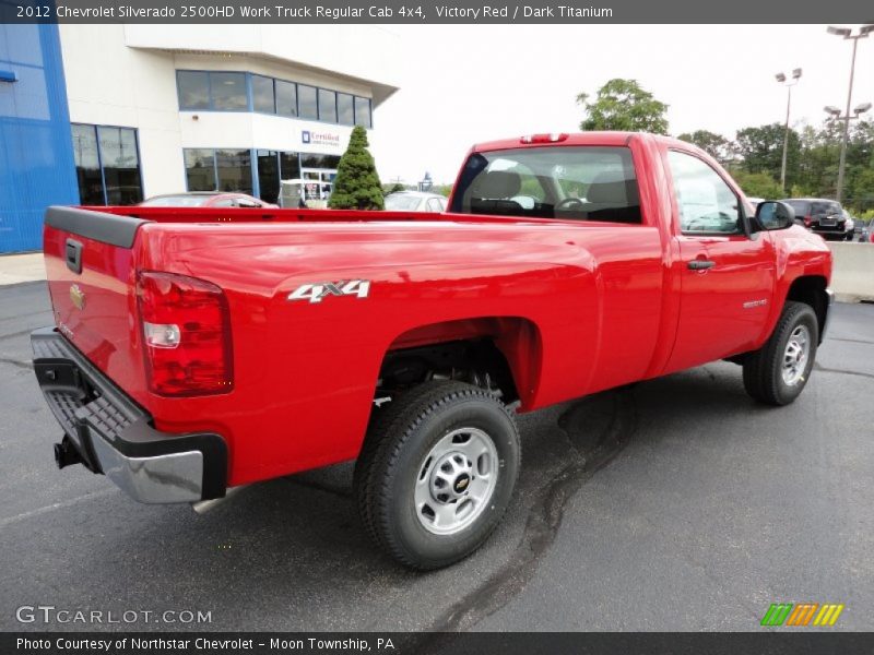 Victory Red / Dark Titanium 2012 Chevrolet Silverado 2500HD Work Truck Regular Cab 4x4