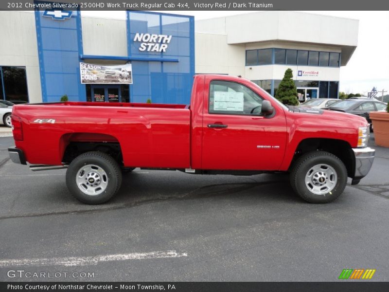 Victory Red / Dark Titanium 2012 Chevrolet Silverado 2500HD Work Truck Regular Cab 4x4