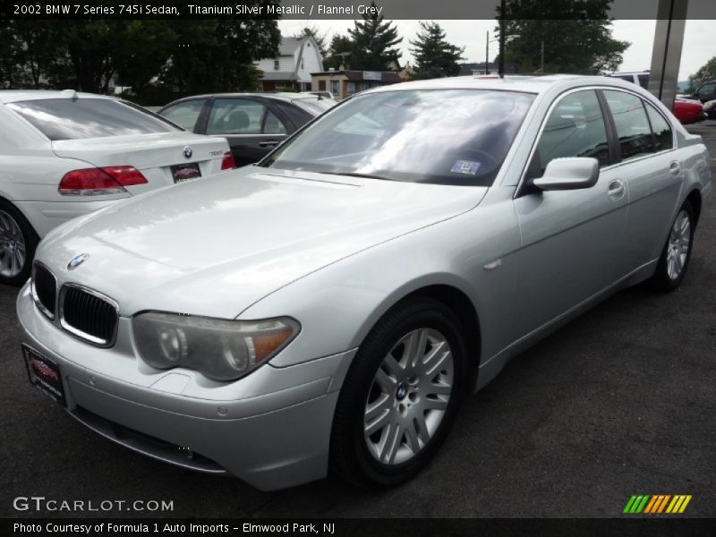 Titanium Silver Metallic / Flannel Grey 2002 BMW 7 Series 745i Sedan