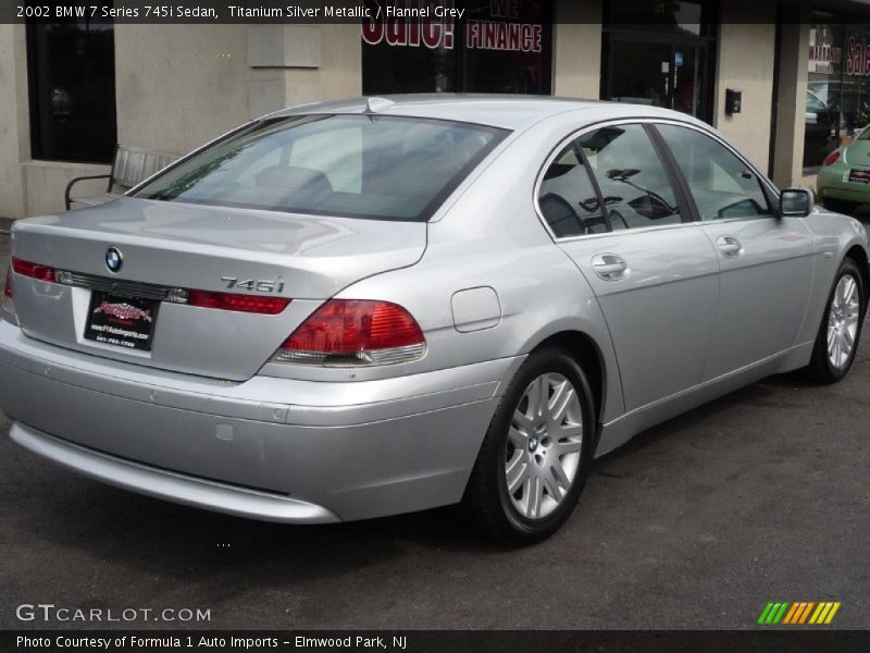 Titanium Silver Metallic / Flannel Grey 2002 BMW 7 Series 745i Sedan