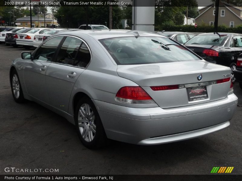 Titanium Silver Metallic / Flannel Grey 2002 BMW 7 Series 745i Sedan