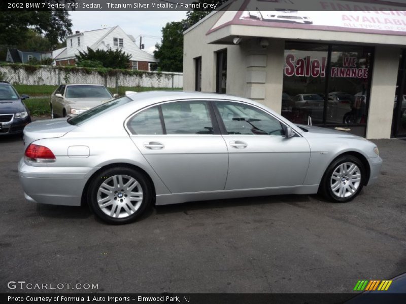 Titanium Silver Metallic / Flannel Grey 2002 BMW 7 Series 745i Sedan