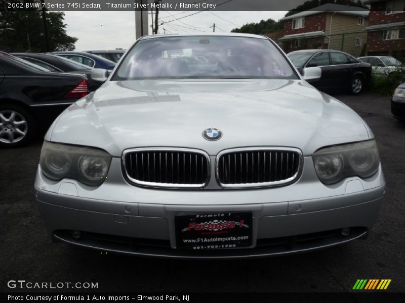 Titanium Silver Metallic / Flannel Grey 2002 BMW 7 Series 745i Sedan