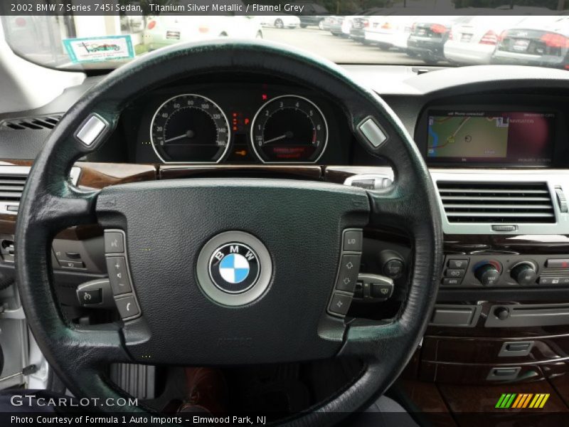 Titanium Silver Metallic / Flannel Grey 2002 BMW 7 Series 745i Sedan