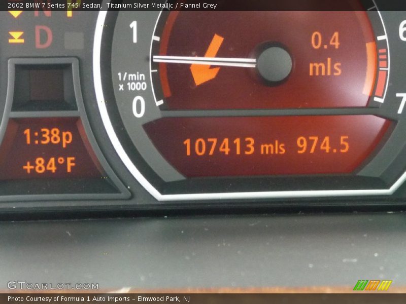 Titanium Silver Metallic / Flannel Grey 2002 BMW 7 Series 745i Sedan