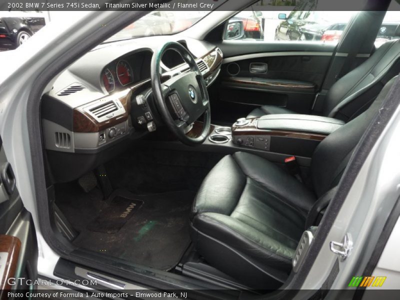 Titanium Silver Metallic / Flannel Grey 2002 BMW 7 Series 745i Sedan
