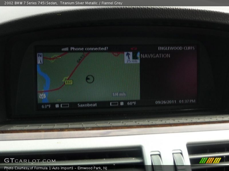 Titanium Silver Metallic / Flannel Grey 2002 BMW 7 Series 745i Sedan