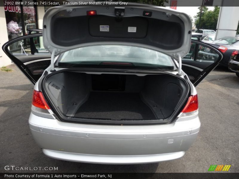 Titanium Silver Metallic / Flannel Grey 2002 BMW 7 Series 745i Sedan