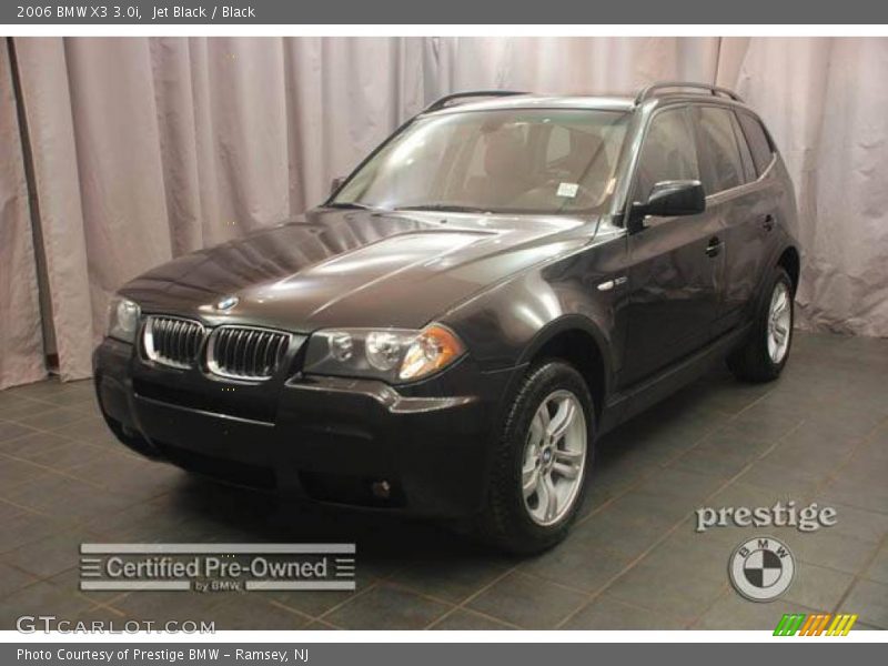 Jet Black / Black 2006 BMW X3 3.0i